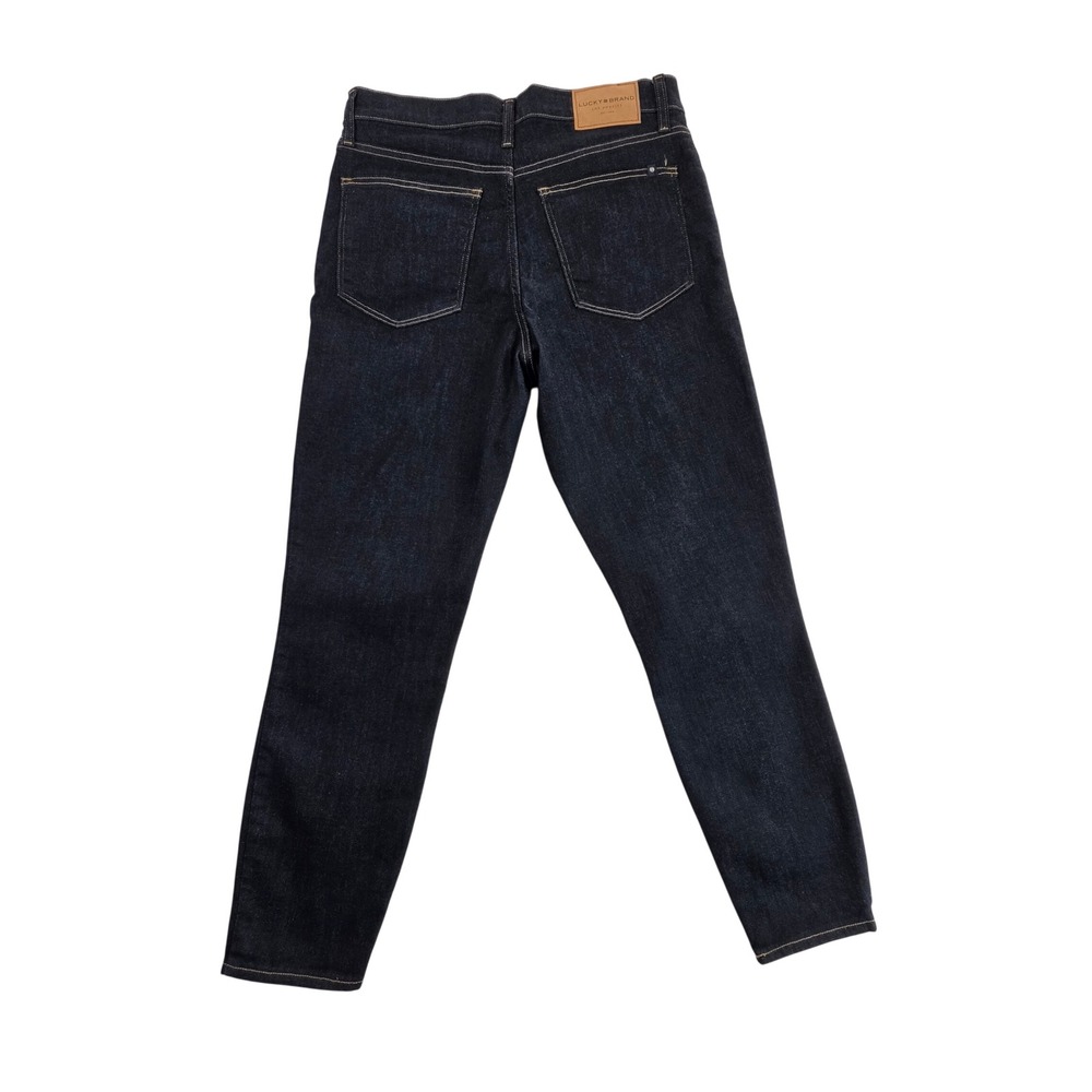 Lucky Brand Womens High Rise Button Fly Ankle Jeans Dark Wash Indigo Size 12/31
